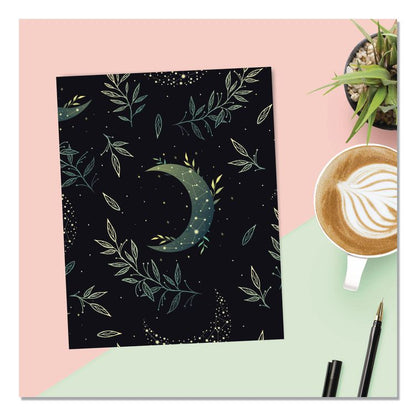 Floral Moon Monthly Planner, 9.5 x 7.5, Black Cover, 12-Month (Jan to Dec): 2026
