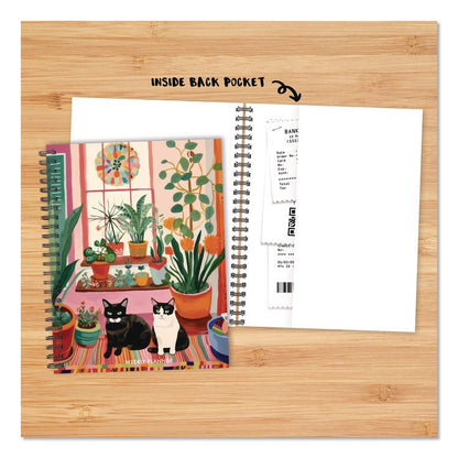 Cats Love Plants Weekly/Monthly Planner, 8.5 x 6.5, Multicolor Cover, 12-Month (Jan to Dec): 2026