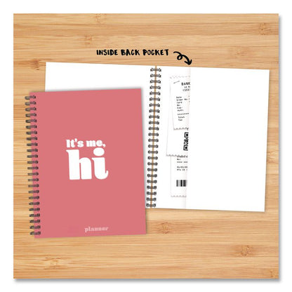 It's Me Weekly/Monthly Planner, Song Lyrics, 8.5 x 6.5, Pink Cover, 12-Month (Jan to Dec): 2026