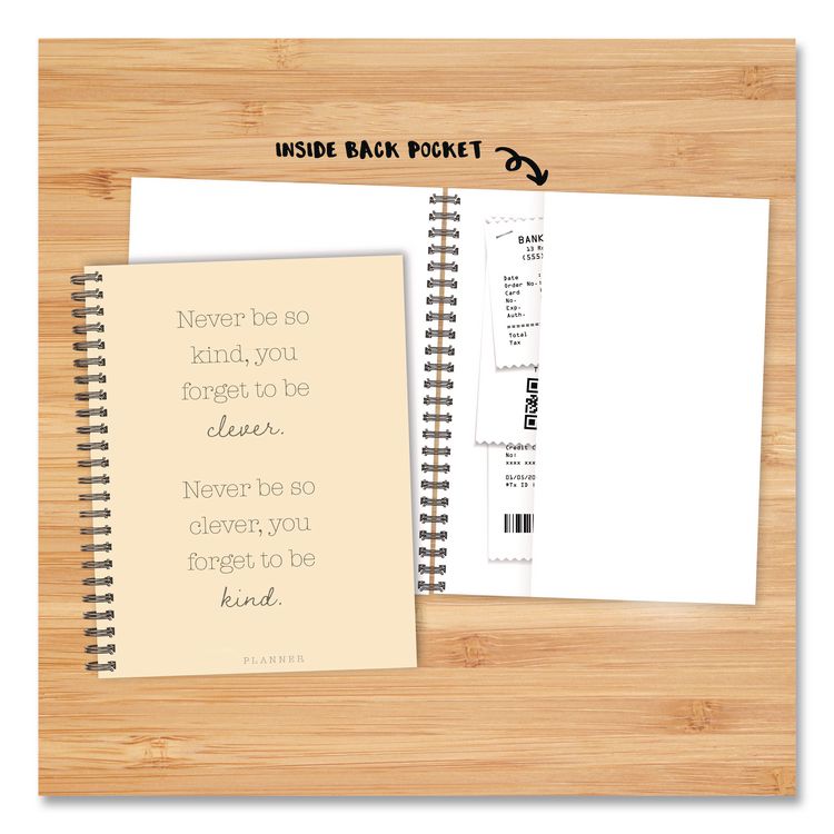 Never Be So Kind Weekly/Monthly Planner, 11 x 8.5, Yellow Cover, 12-Month (Jan to Dec): 2026
