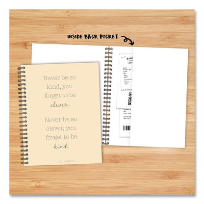 Never Be So Kind Weekly/Monthly Planner, 11 x 8.5, Yellow Cover, 12-Month (Jan to Dec): 2026