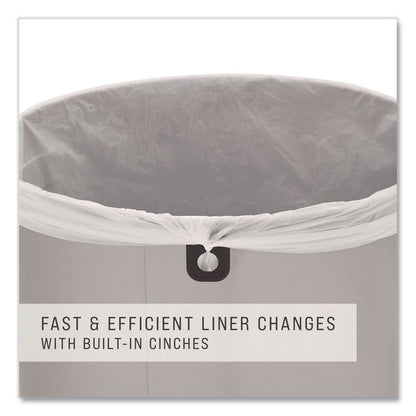 Refine Series Waste Receptacle, 23 gal, Plastic/Stainless Steel