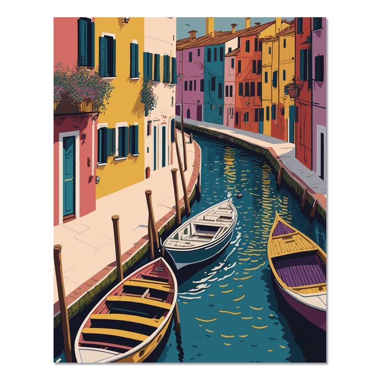 Colorful Canal Monthly Planner, 9.5 x 7.5, Multicolor Cover, 12-Month (Jan to Dec): 2026