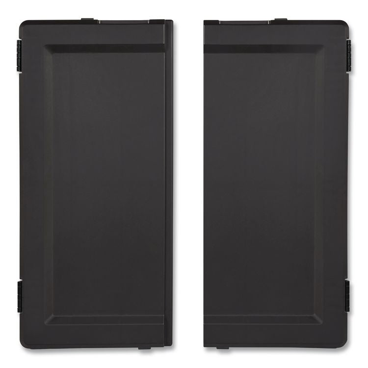 Locking Door Kit, for Rubbermaid Commercial 2202581/2202527/2202585, Resin, Black