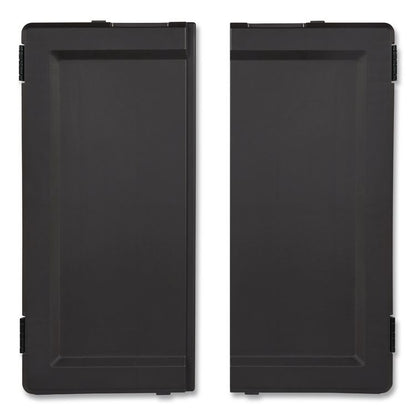 Locking Door Kit, for Rubbermaid Commercial 2202581/2202527/2202585, Resin, Black