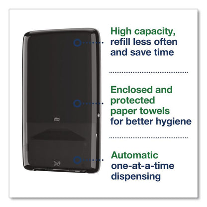 PeakServe Automatic Continuous Paper Hand Towel Dispenser, 14.47 x 4.04 x 25.15, Black