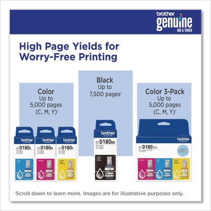 BTD180 INKvestment High-Yield Ink, 5,000 Page-Yield, Yellow