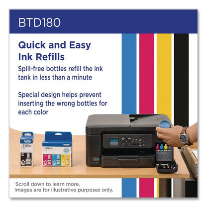 BTD180 INKvestment High-Yield Ink, 5,000 Page-Yield, Cyan/Magenta/Yellow, 3/Pack
