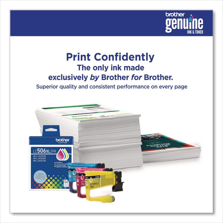 LC506 INKvestment, High-Yield Ink, 1,500 Page-Yield, Cyan/Magenta/Yellow