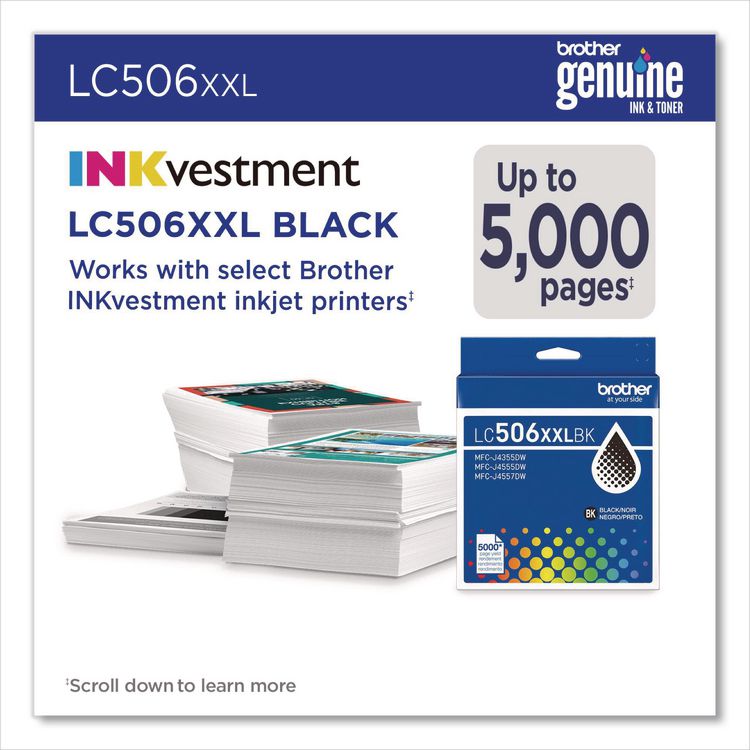 LC506 INKvestment, Super High-Yield Ink, 5,000 Page-Yield, Black