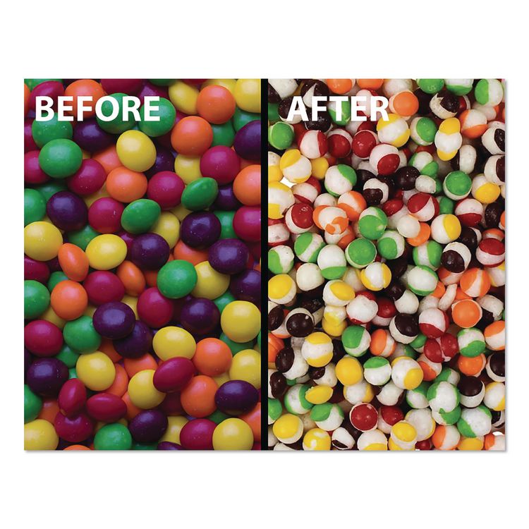 Freeze Dried Candy, Rainbow Rocks, Assorted Fruit, 1.87 lb Bag, 12/Carton
