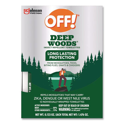 Deep Woods Towelettes, 12/Box, 12 Boxes/Carton