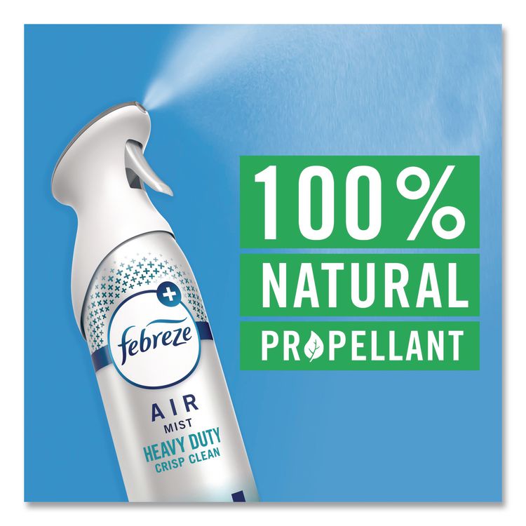 AIR, Heavy-Duty Crisp Clean, 8.1 oz Aerosol Spray, 6/Carton