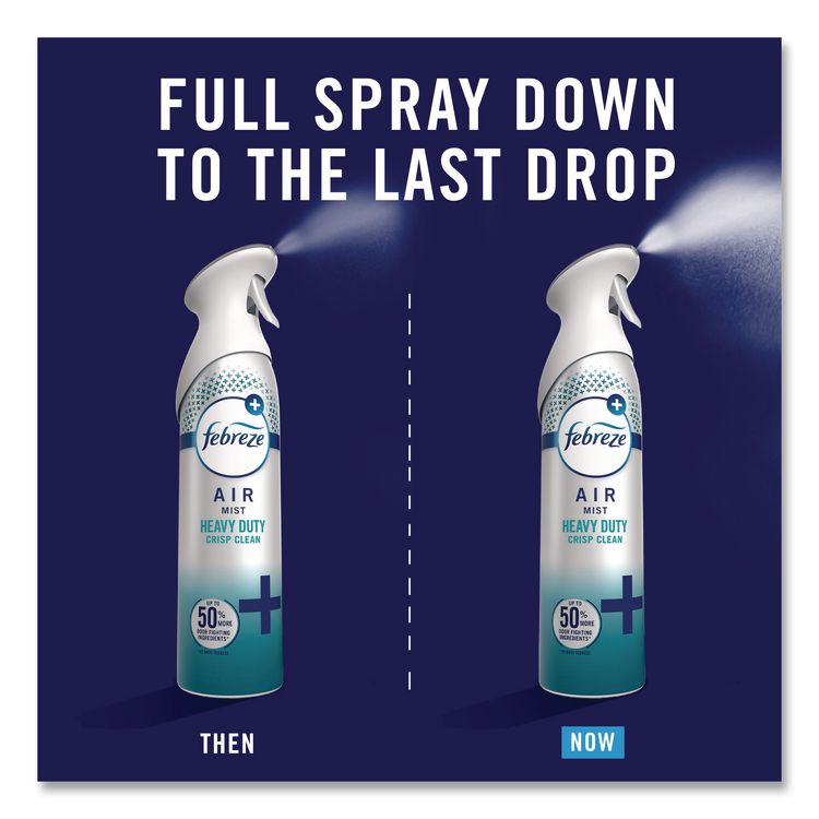 AIR, Heavy-Duty Crisp Clean, 8.1 oz Aerosol Spray, 6/Carton