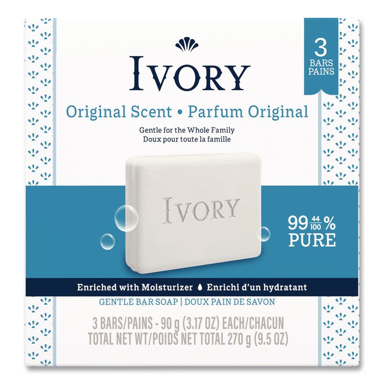 Individually Wrapped Bath Soap, Original Scent, 3.1 oz, 72/Carton
