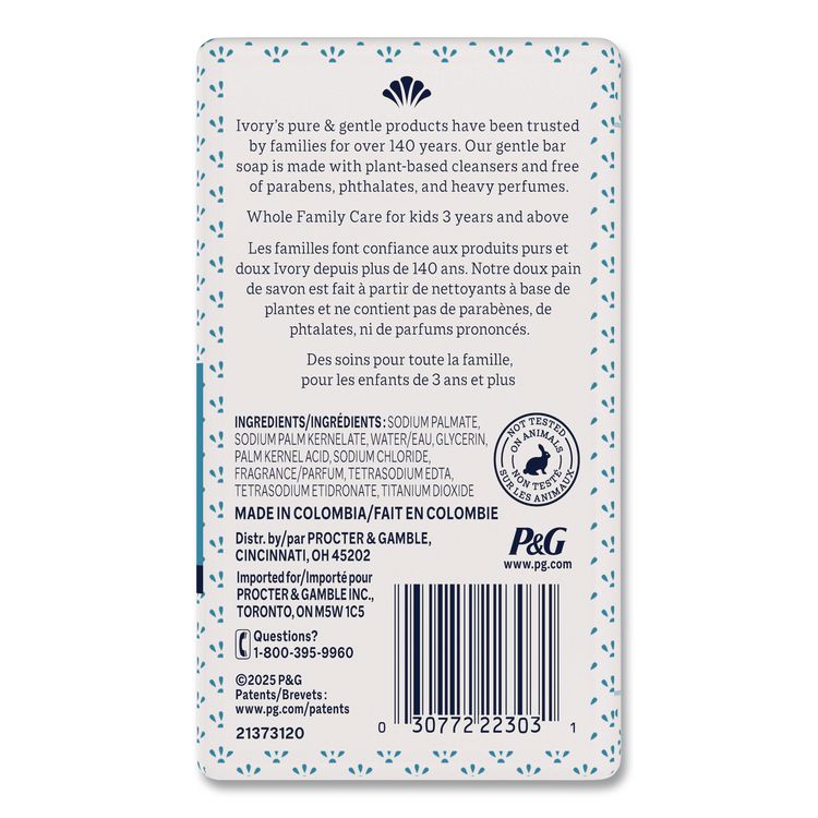 Bar Soap, Original Scent, 4 oz, 4/Pack, 18 Packs/Carton