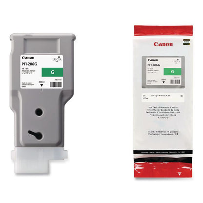 5310B001AA (PFI-206G) Ink, 2,200 Page-Yield, Green