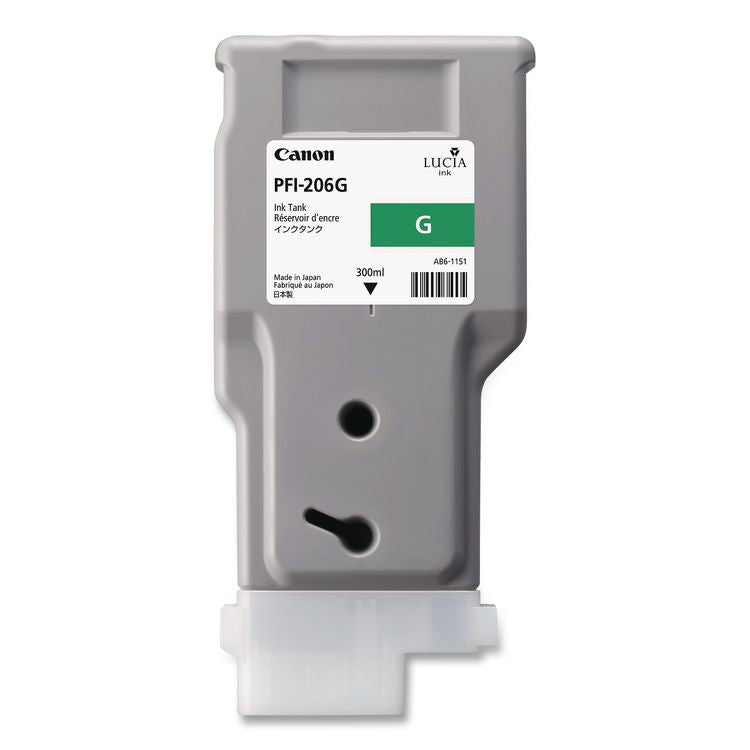 5310B001AA (PFI-206G) Ink, 2,200 Page-Yield, Green