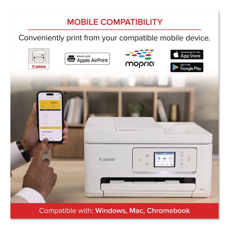 PIXMA TR7820 Inkjet Printer, Copy/Print/Scan