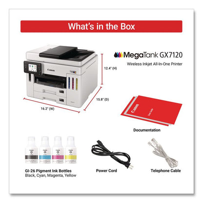MegaTank GX7120 All-in-One Printer, Copy/Fax/Print/Scan