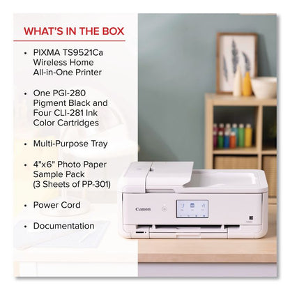 PIXMA TS9521Ca Inkjet Printer, Copy/Print/Scan