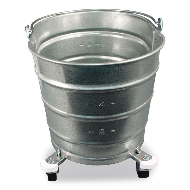 Metal Mop Bucket, 26 qt, Steel