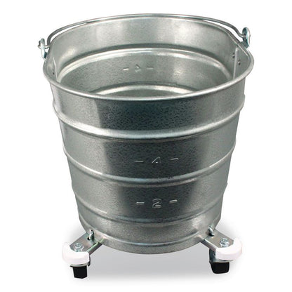 Metal Mop Bucket, 26 qt, Steel