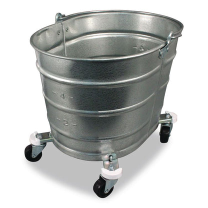 Metal Mop Bucket, 26 qt, Steel