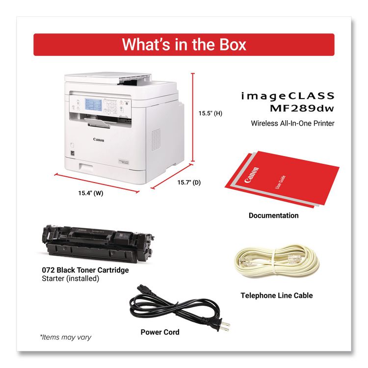 imageCLASS MF289dw, Copy/Fax/Print/Scan