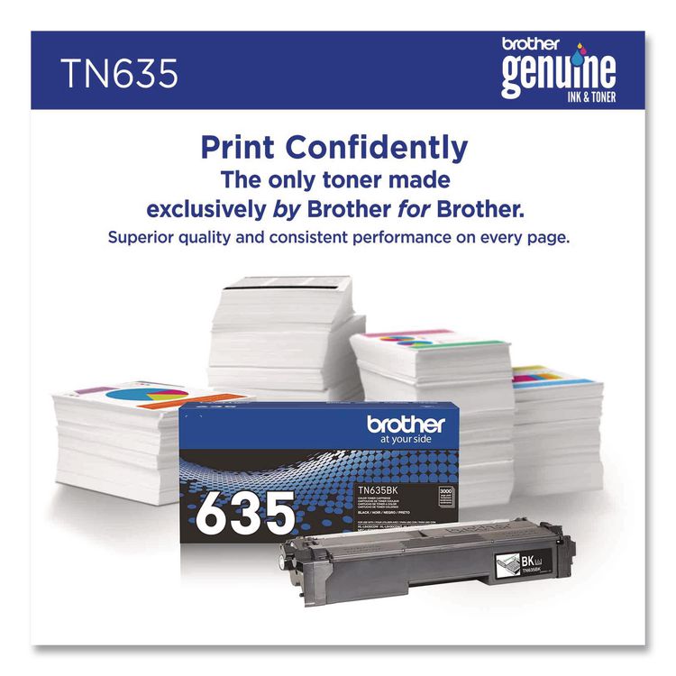 TN635 Toner, 3,000 Page-Yield, Black