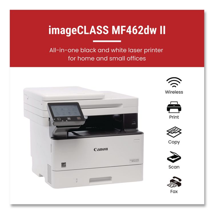imageCLASS MF462dw II Laser Printer, Copy/Fax/Print/Scan