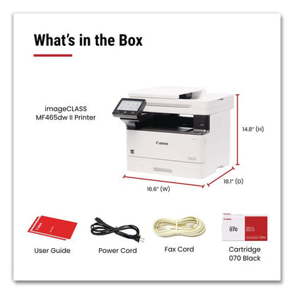 imageCLASS MF465dw II Laser Printer, Copy/Fax/Print/Scan