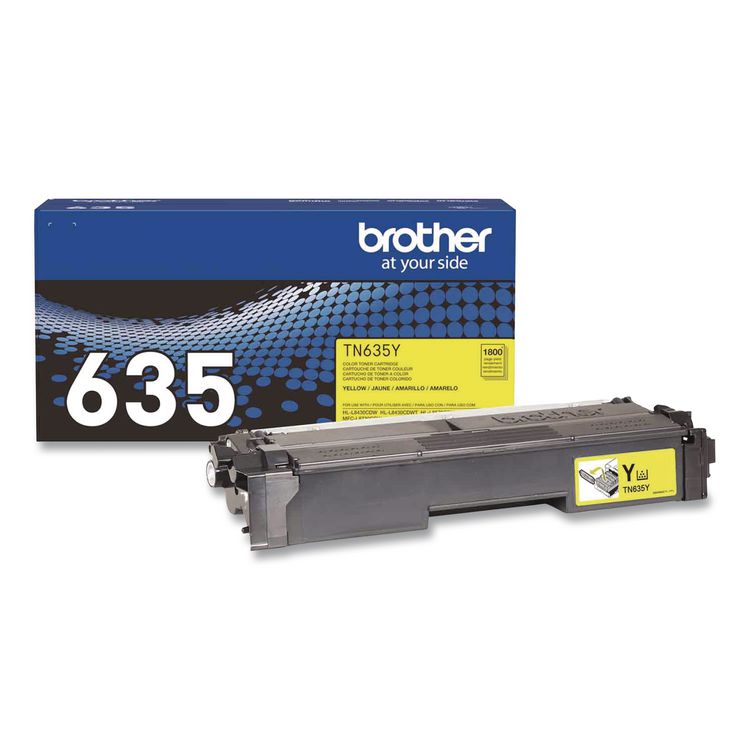 TN635 Toner, 1,800 Page-Yield, Yellow