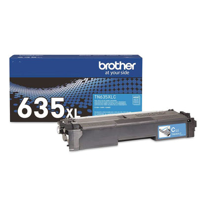 TN635XL High-Yield Toner, 4,500 Page-Yield, Cyan