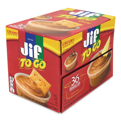 Spreads, Creamy Peanut Butter, 1.5 oz Cup, 36 Cups/Carton