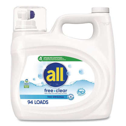 Free Clear HE Laundry Detergent, 118 oz Bottle, 4/Carton