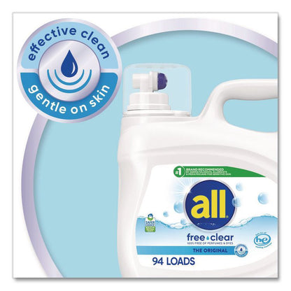 Free Clear HE Laundry Detergent, 118 oz Bottle, 4/Carton