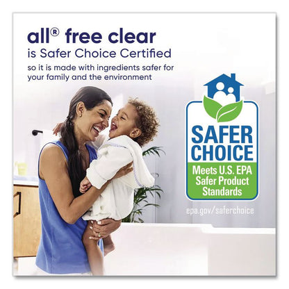 Free Clear HE Laundry Detergent, 118 oz Bottle, 4/Carton