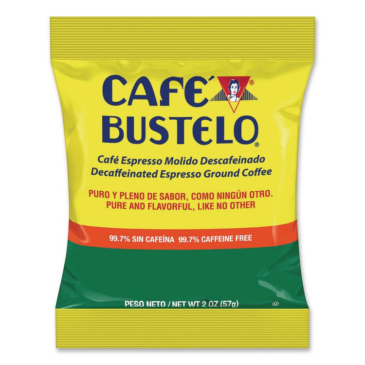 Decaffeinated Espresso Ground Coffee, 2 oz Fraction Pack, 30/Carton