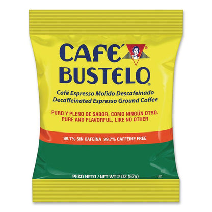 Decaffeinated Espresso Ground Coffee, 2 oz Fraction Pack, 30/Carton