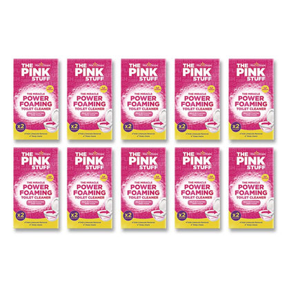 Miracle Power Foaming Toilet Cleaner, Fruity Scent, 3.5 oz Packet, 2 Packets/Box, 10 Boxes/Carton