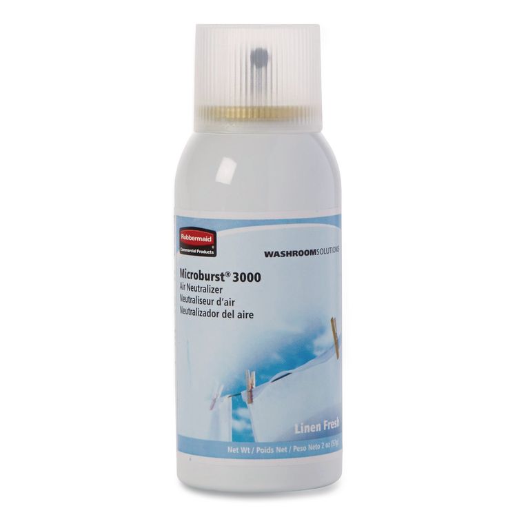Microburst 3000 Refill, Linen Fresh, 2 oz Aerosol Spray, 12/Carton