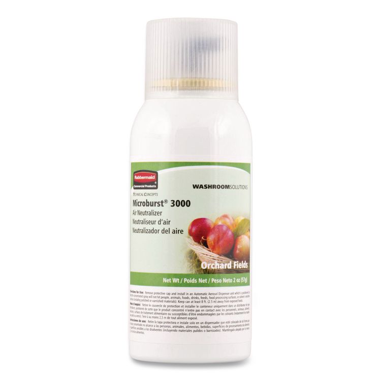 Microburst 3000 Refill, Orchard Fields, 2 oz Aerosol Spray, 12/Carton
