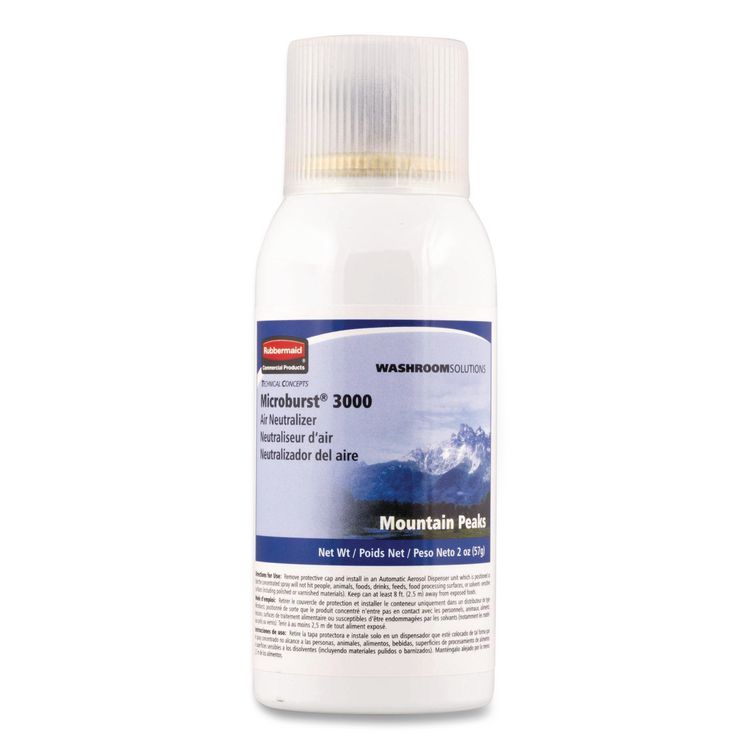 Microburst 3000 Refill, Mountain Peaks, 2 oz Aerosol Spray, 12/Carton