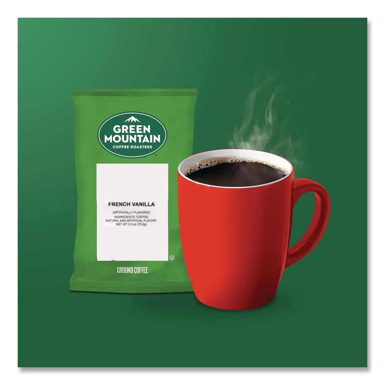 French Vanilla Coffee Fraction Packs, 2.2 oz, 50/Carton