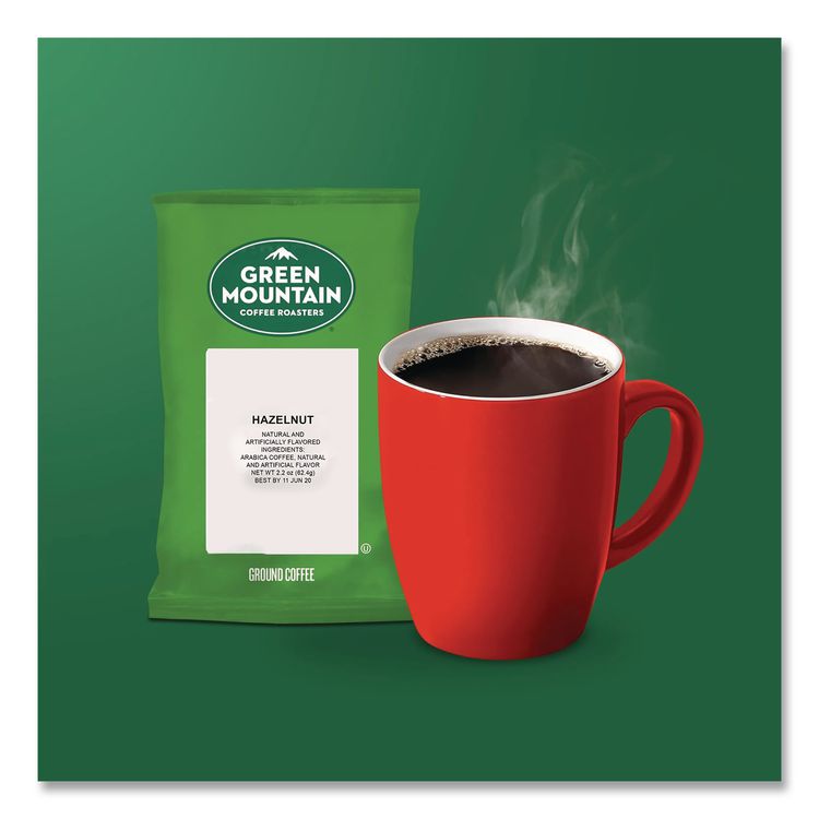 Hazelnut Coffee Fraction Packs, 2.2 oz, 50/Carton