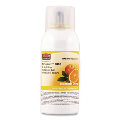 Microburst 3000 Refill, Mandarin Orange, 2 oz Aerosol Spray, 12/Carton