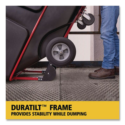1 cu yd BRUTE Rotomolded Tilt Truck, 2,100 lb Capacity, Black