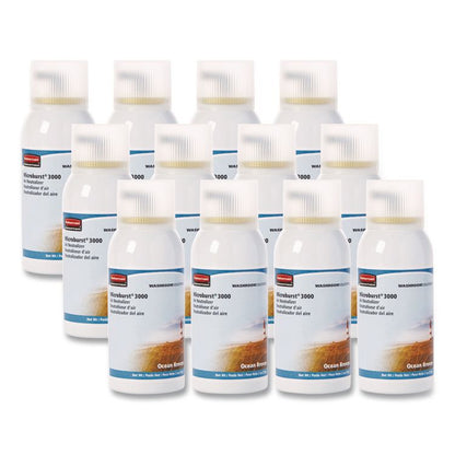 Microburst 3000 Refill, Ocean Breeze, 2 oz Aerosol Spray, 12/Carton