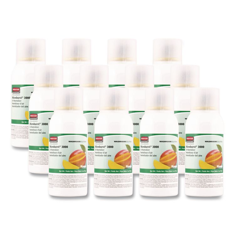 Microburst 3000 Refill, Mango, 2 oz Aerosol Spray, 12/Carton